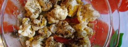 запеченная цветная капуста в лимонном соке с чесноком. Шаг 5