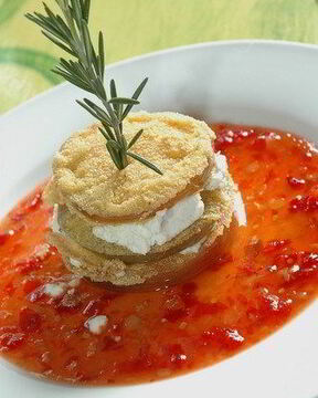 Жареные зеленые помидоры в панировке