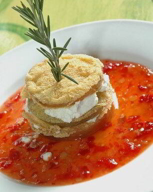 Жареные зеленые помидоры в панировке