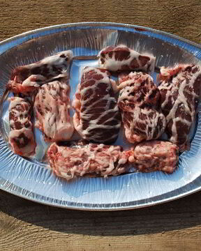 Баранья печень на гриле