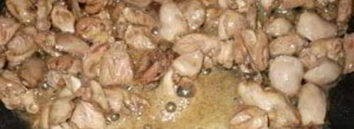 куриная печень с лимонно-медовым соусом и кабачковой лапшой. Шаг 5