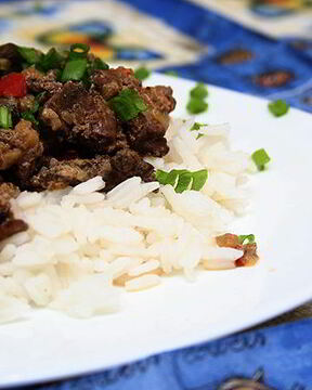 Куриная печень в сливочном соусе