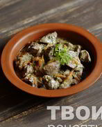 Куриная печень в сметане