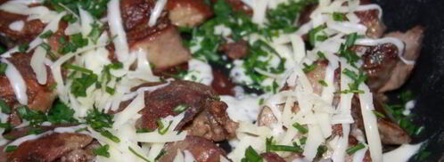 куриная печень в сыре. Шаг 4