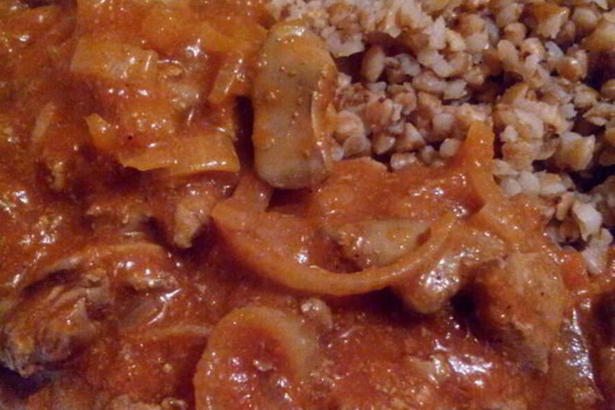 Рецепт куриной печени в томатном соусе