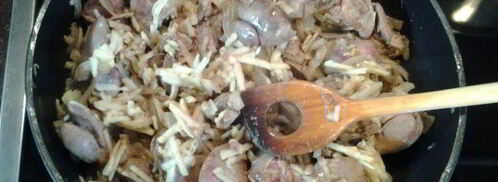 куриная печень в яблочно-сметанном соусе. Шаг 4