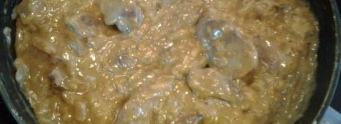 куриная печень в яблочно-сметанном соусе. Шаг 5