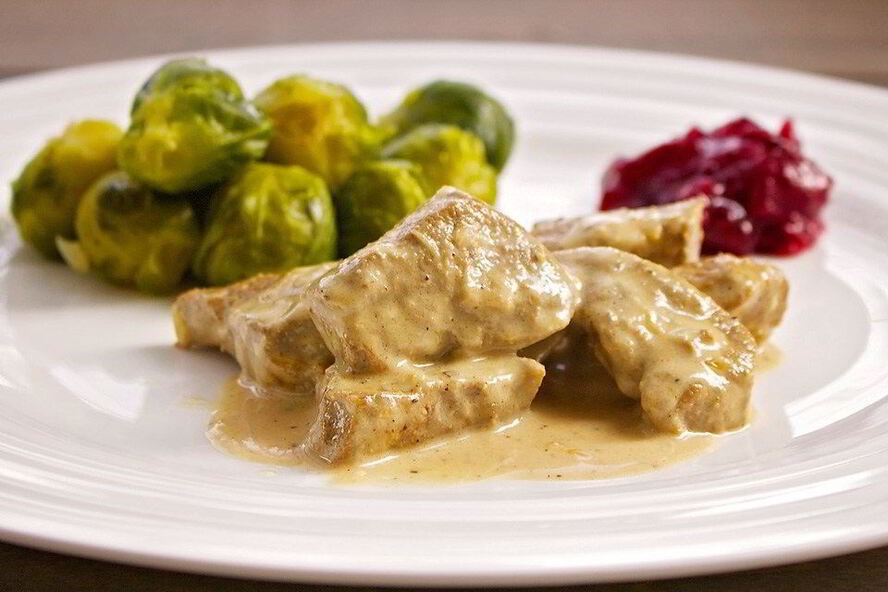 Рецепт печени говяжья со сметаной