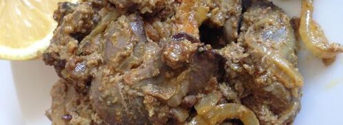 печень куриная, тушеная с карри. Шаг 6