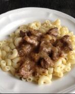 Печень по-строгановски