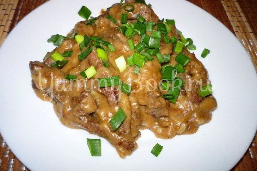 Рецепт печени под соусом бешамель из мультиварки