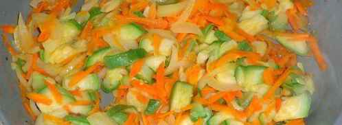 печень с кабачками в горшочке. Шаг 7