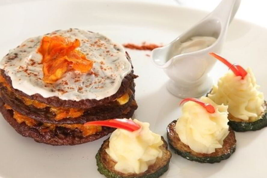 Рецепт печени с овощами и сыром