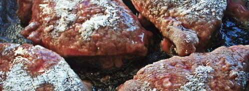 печень в беконе с картофелем. Шаг 4