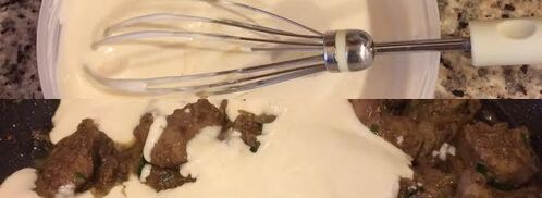 печень в сметанном соусе с эстрагоном. Шаг 2