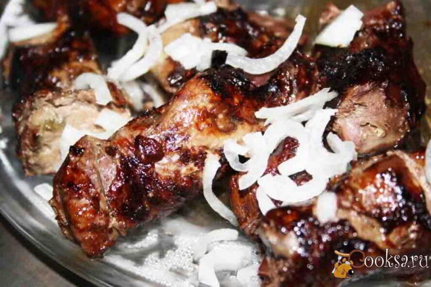 Рецепт печени в жировой сетке