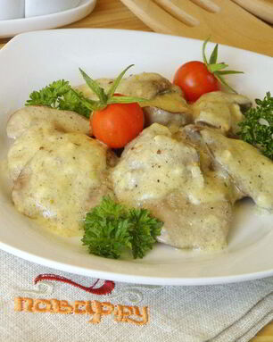 Печенка под соусом