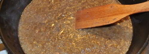 жареная печень с винным соусом. Шаг 4