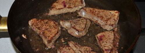 жареная печень со шпинатом. Шаг 3