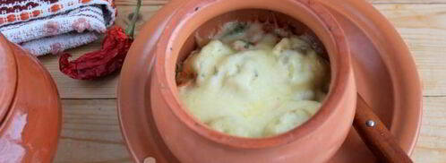 пельмени в горшочках в духовке. Шаг 10