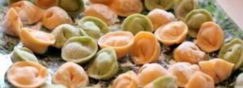 разноцветные пельмени с рыбой. Шаг 7