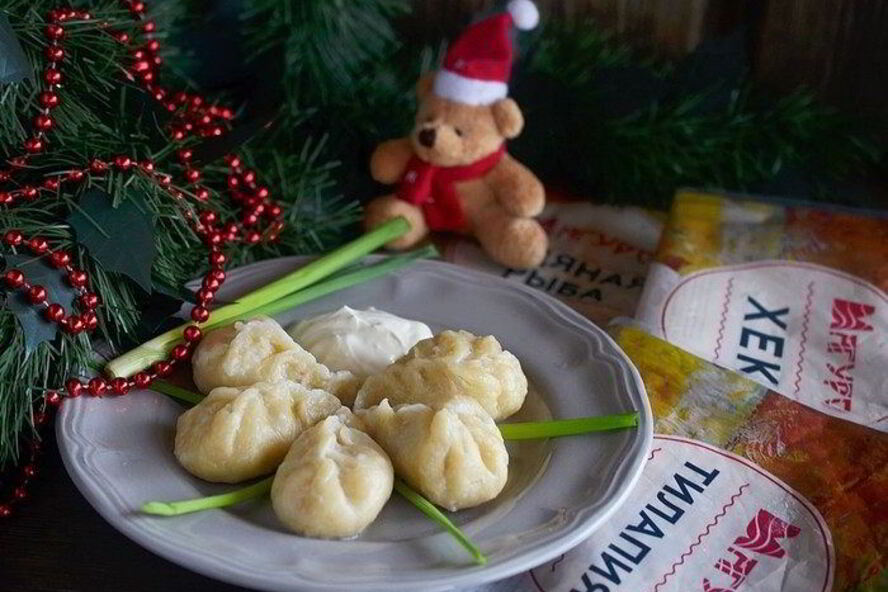 Рецепт рыбных пельменей елочки