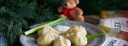 рыбные пельмени елочки. Шаг 13