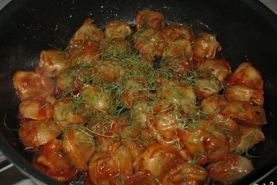 Рецепт вкусных жареных пельменей