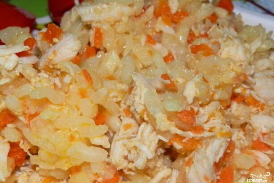 Рецепт детского плова с курицей