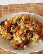 Домашний плов со свининой