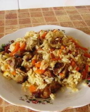 Домашний плов со свининой