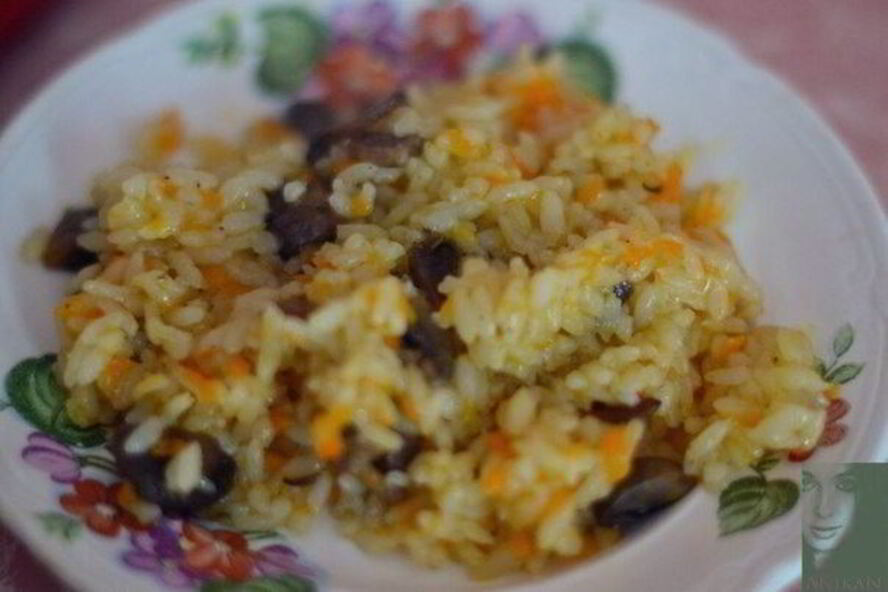 Рецепт овощного плова с шампиньонами