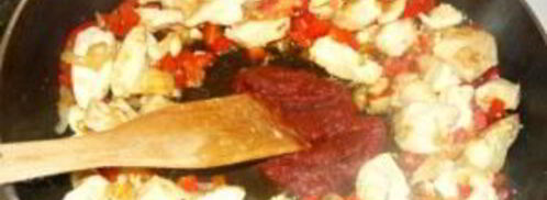 паэлья с курицей и креветками. Шаг 8