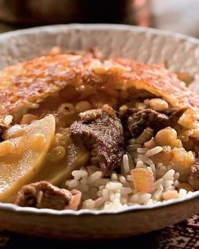 Персидский плов с айвой