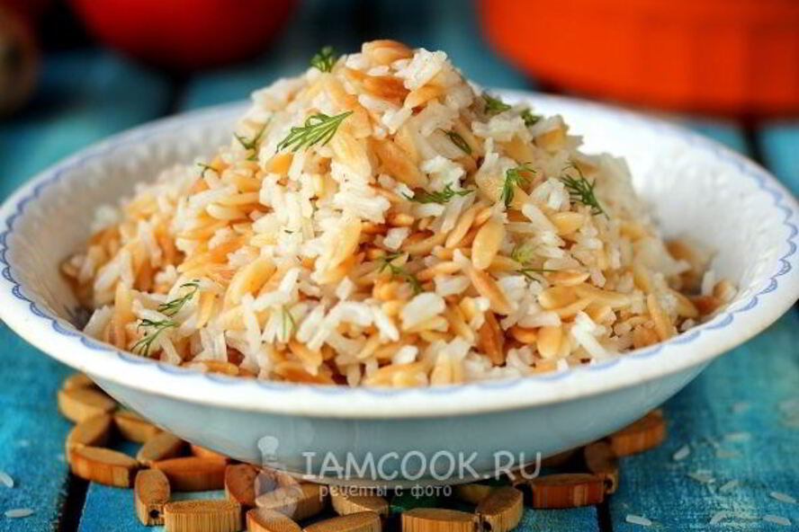 Рецепт пилава из пасты орзо и риса