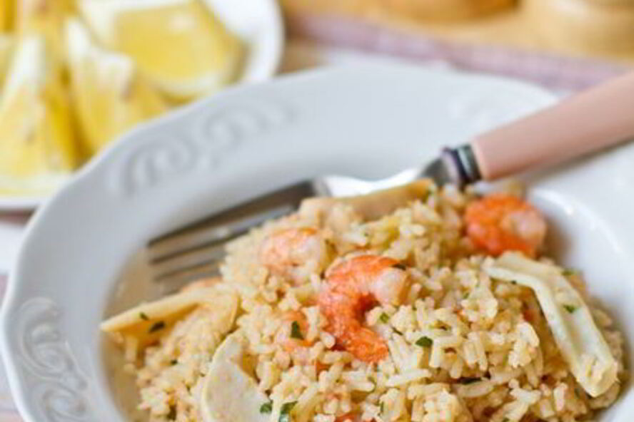 Рецепт пилава с морепродуктами