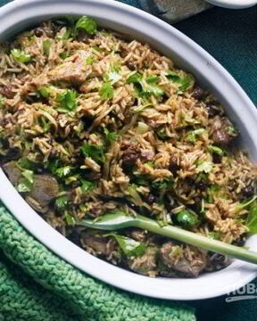 Плов с бараниной в казане