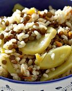 Плов с чечевицей