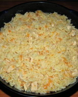 Плов с курицей в микроволновке