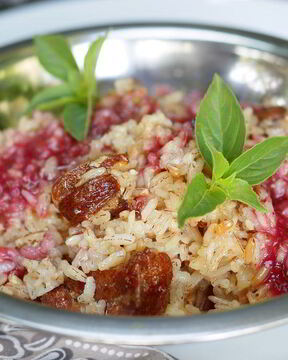 Плов с разноцветным рисом