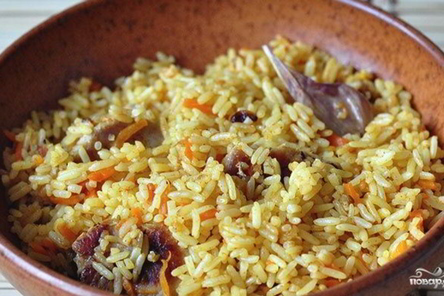 Рецепт плова с сердечками в мультиварке