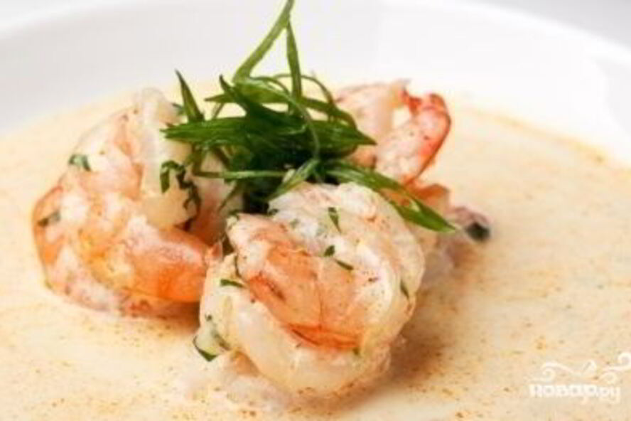 Рецепт фрикасе из креветок