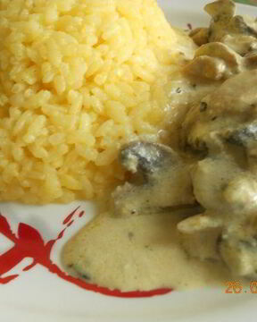 Фрикасе из курицы с рисом Карри