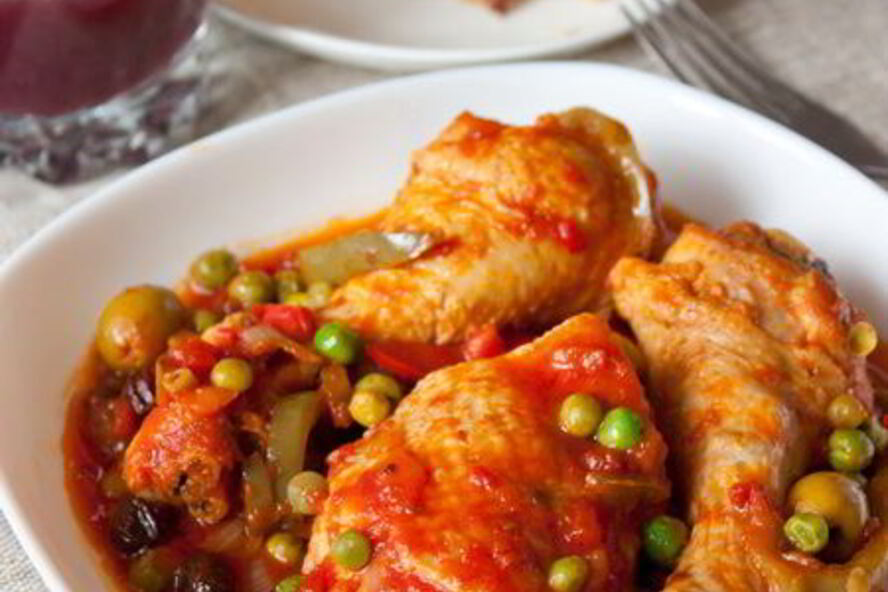 Рецепт фрикасе из курицы со сладким перцем