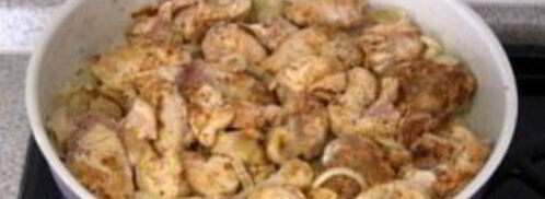 куриное фрикасе в сливочном соусе. Шаг 4