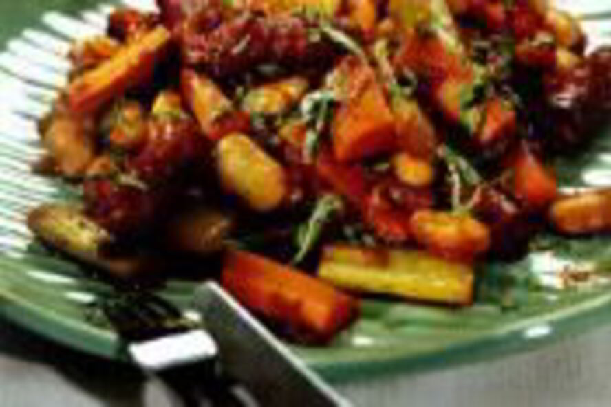 Рецепт марокканского рагу с колбасками