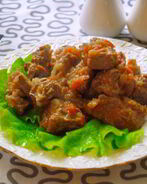 Мясное рагу с баклажанами