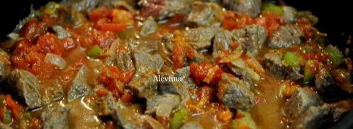 мясное рагу с тыквой спагетти. Шаг 4