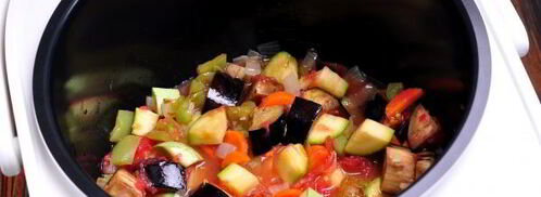 овощное рагу с баклажанами и кабачками в мультиварке. Шаг 7