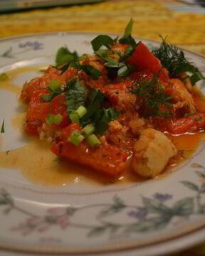 Овощное рагу с куриным филе